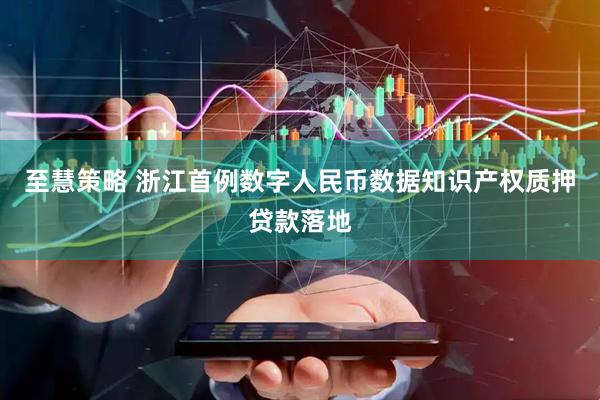 至慧策略 浙江首例数字人民币数据知识产权质押贷款落地