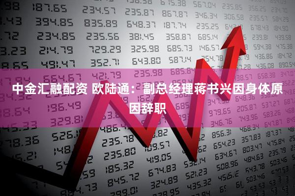 中金汇融配资 欧陆通：副总经理蒋书兴因身体原因辞职