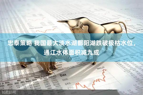 忠泰策略 我国最大淡水湖鄱阳湖跌破极枯水位，通江水体面积减九成
